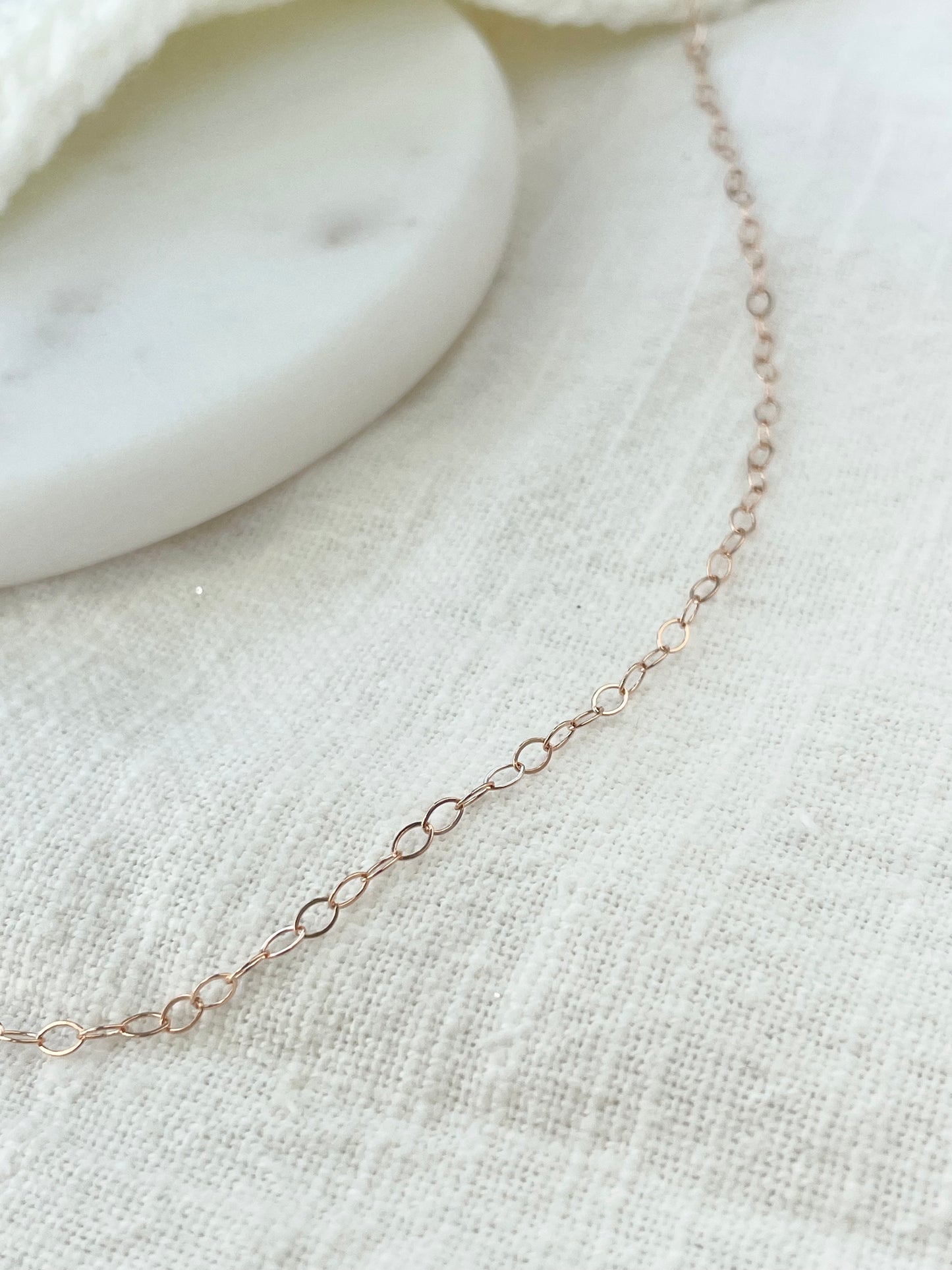 14k Rose Gold Filled Cable Chain (Add on item only)