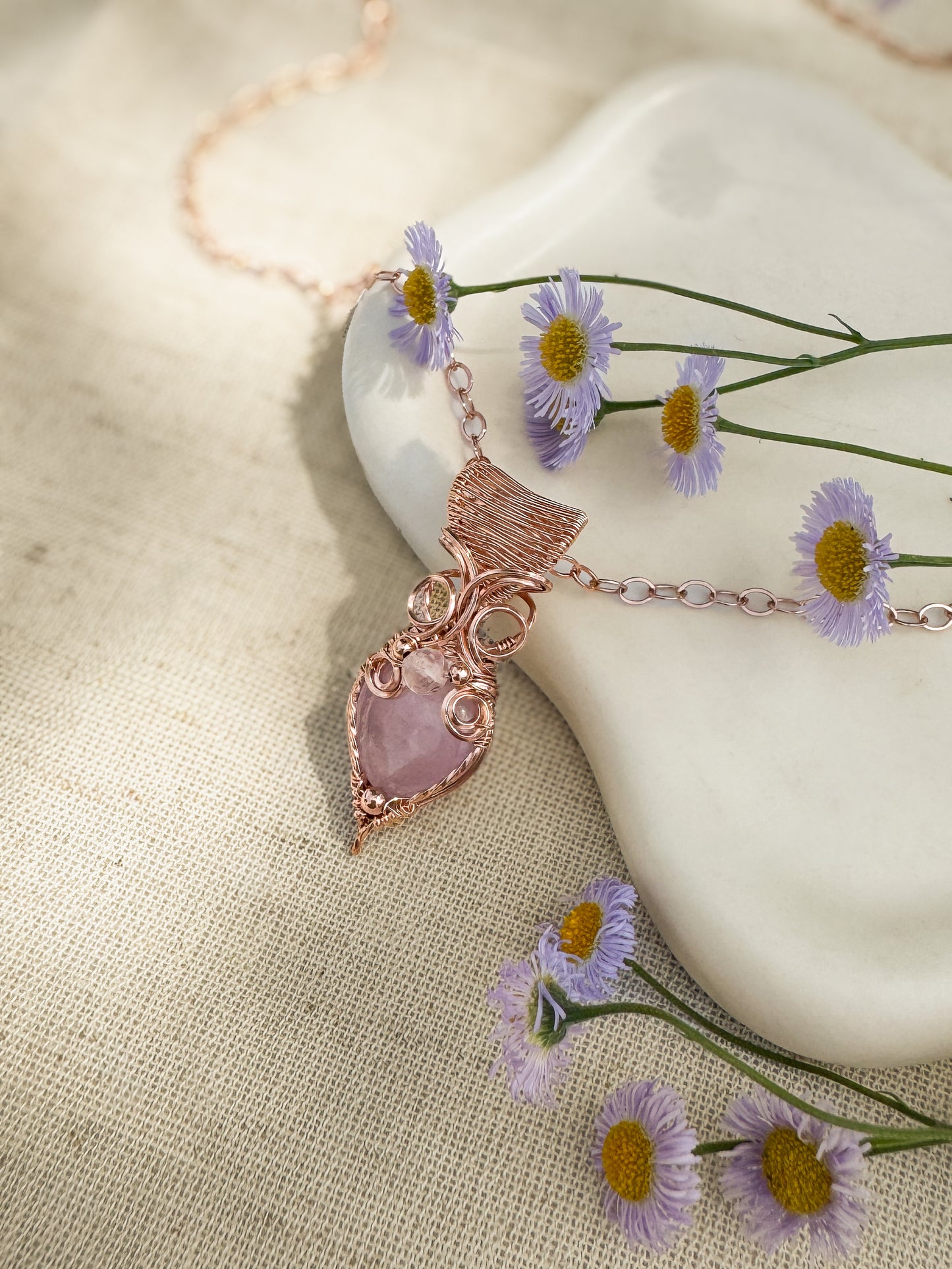 Kunzite & Morganite Necklace