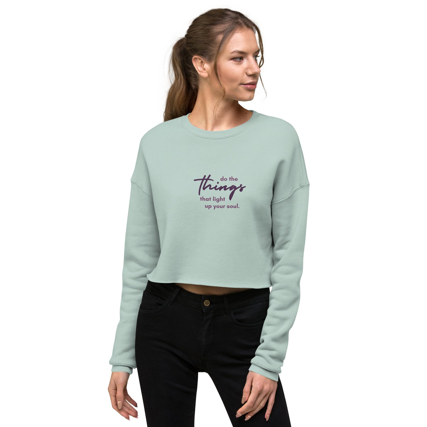 Do The Things Cropped Sweatshirt