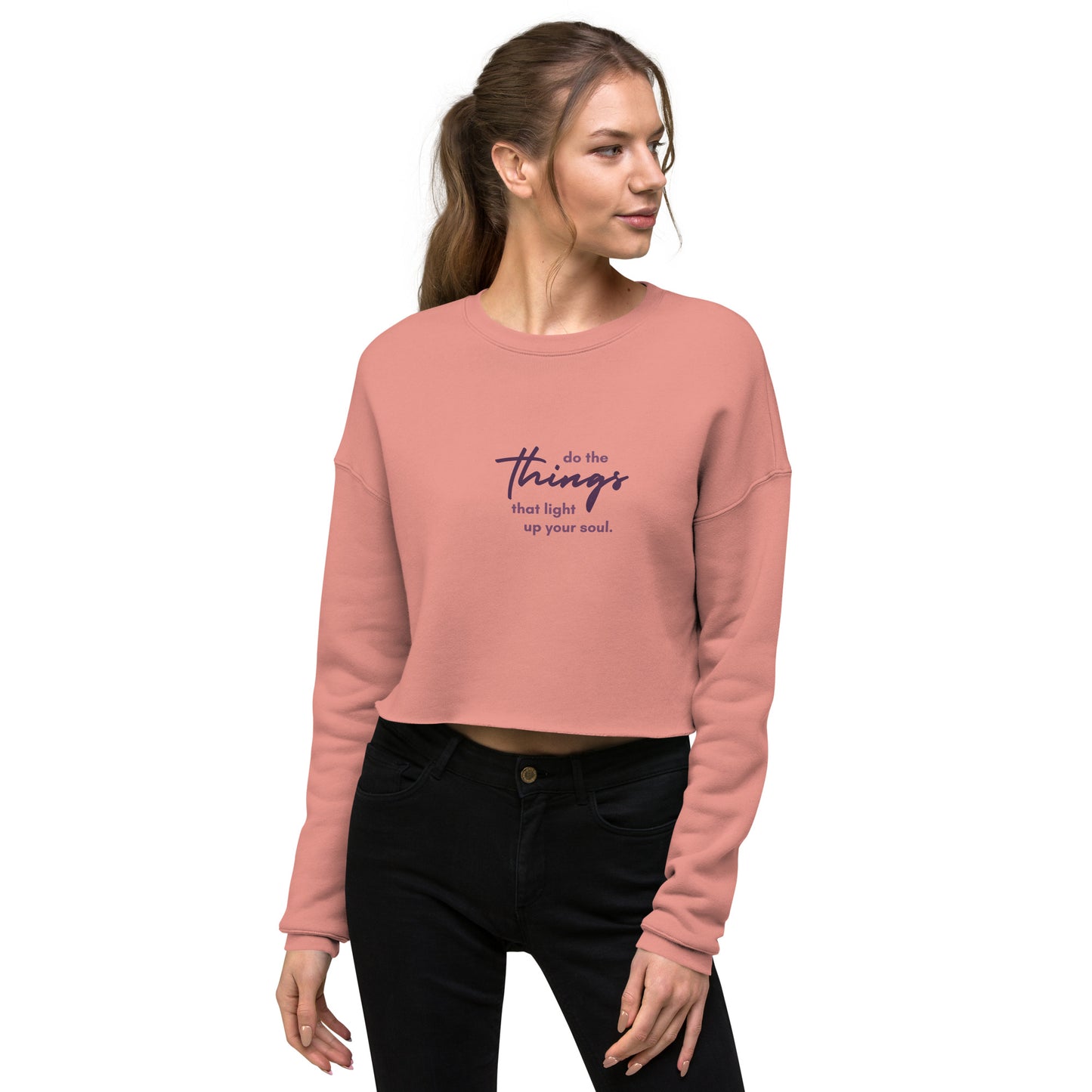 Do The Things Cropped Sweatshirt