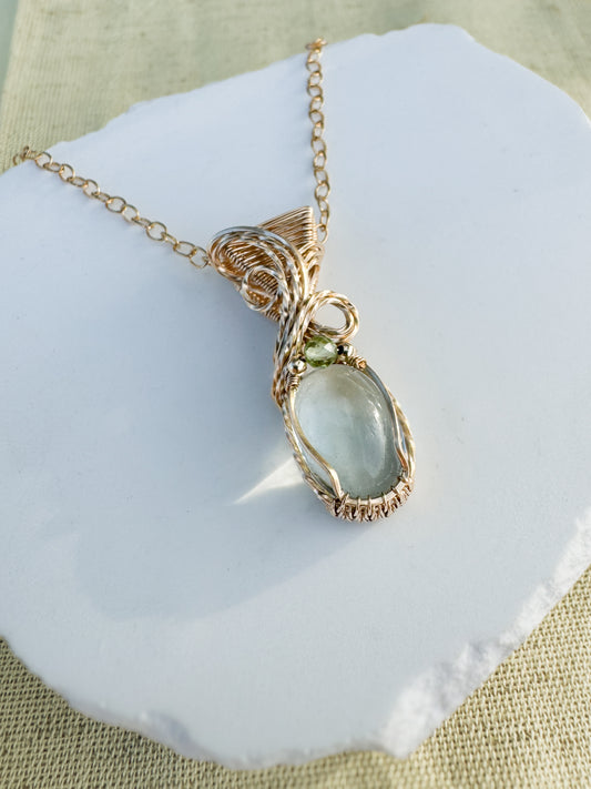 Prasiolite & Peridot Necklace